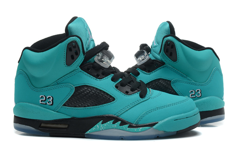 Air Jordan 5 Women Shoes Blue/Black Online